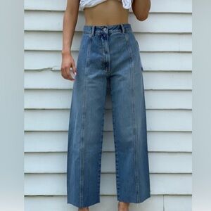 NWT | Boyish Denim Colby High Rise Wide Leg Jeans in Steel Magnolia Size 26